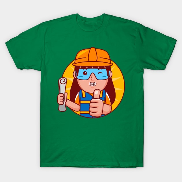 Engineer Woman T-Shirt by MEDZ